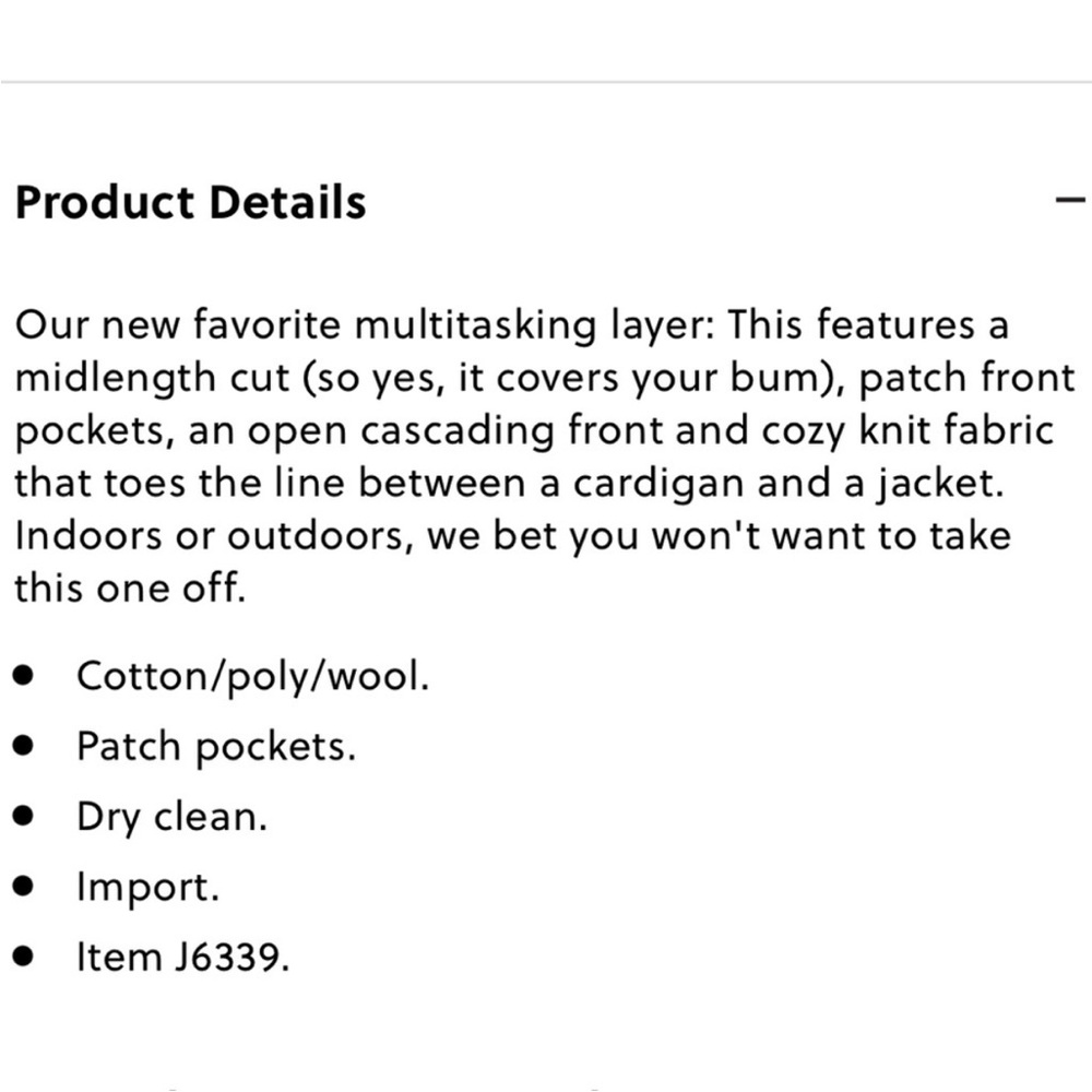 J. Crew Juliette Collarless Sweater Blazer Size Medium - Picture 4 of 8